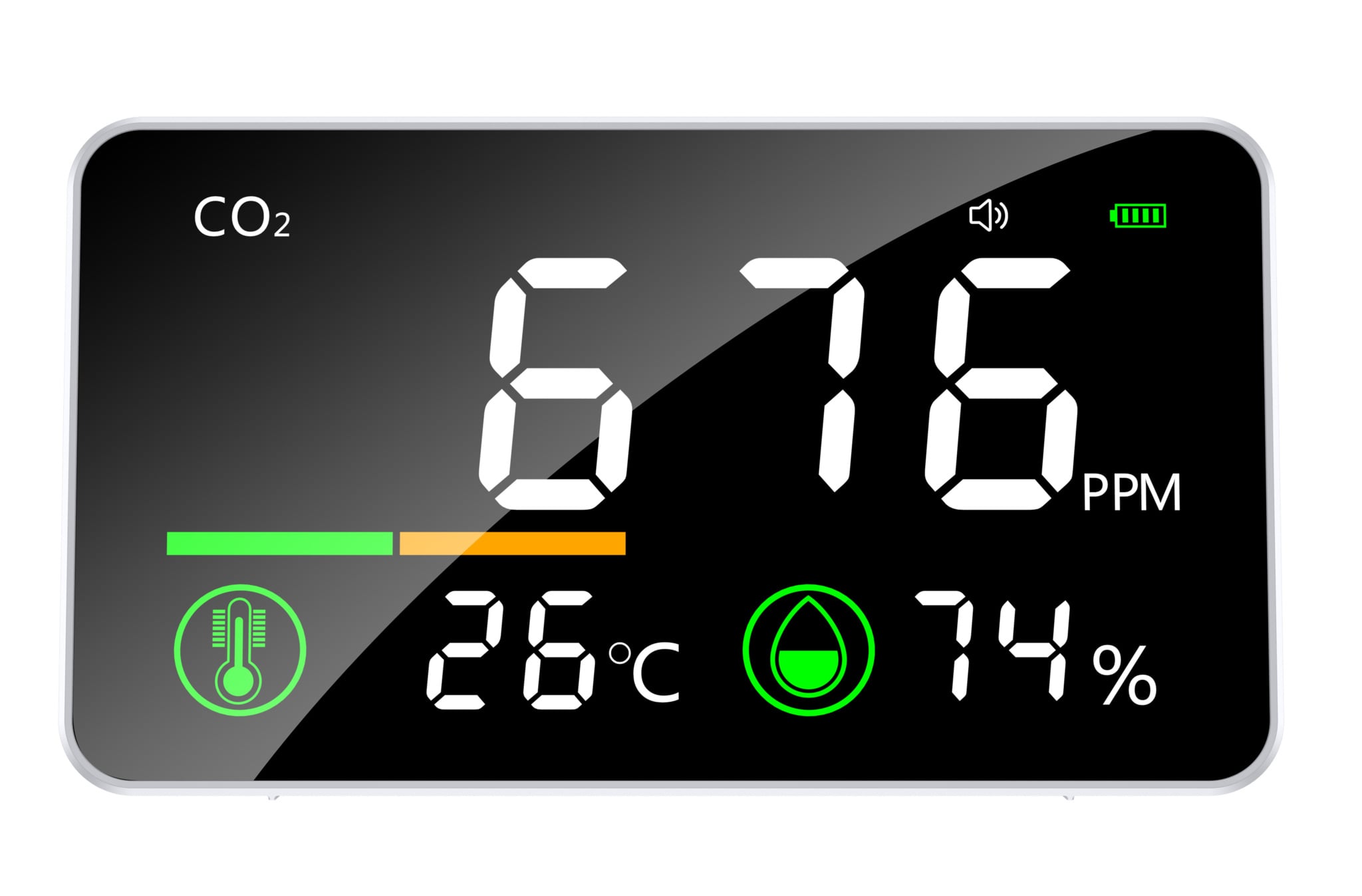 二波長式高精度CO2モニター